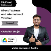 CA Final Direct Tax Laws and International Taxation (Regular) Video Lectures by CA Rahul Satija (Google Drive).